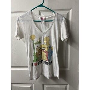 Mighty Fine T shirt Womens Medium Sesame Street Character I Love My Hood